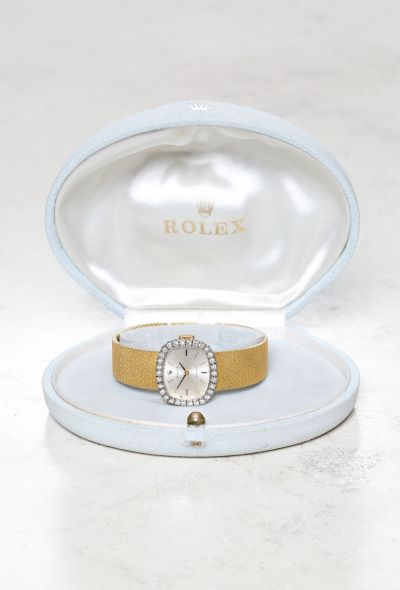                             Vintage Rolex 18k Gold & Diamond Watch