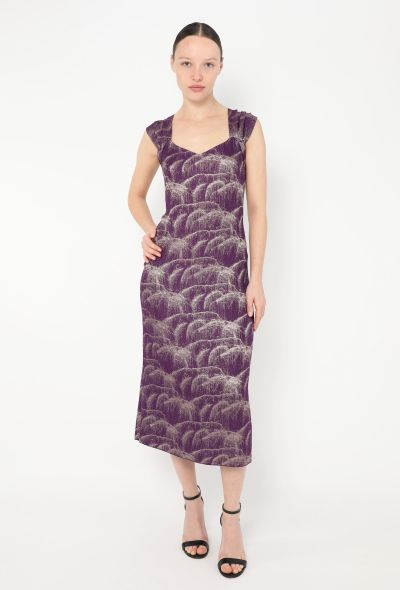Dries Van Noten Iridescent Printed Chiffon Dress - 2 Dries Van Noten Iridescent Printed Chiffon Dress - 2
