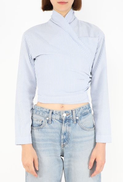 Romeo Gigli Seersucker Wrap Top, 1994 - 1
