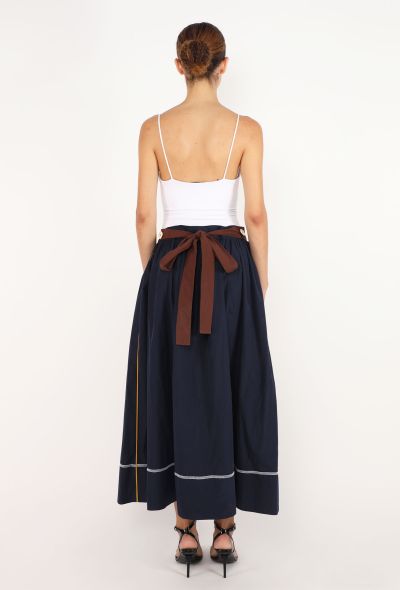 Marni Flared Cotton Belted Skirt - 2