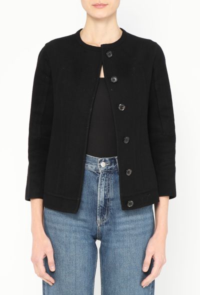 Louis Vuitton Collarless Cashmere Jacket - 1