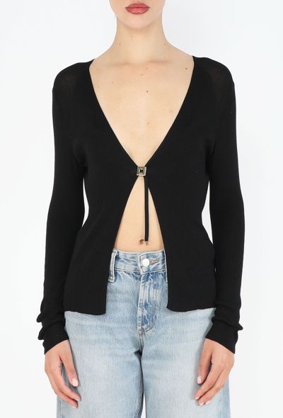 Gucci 1998 Buckled Knit Cardigan - 1