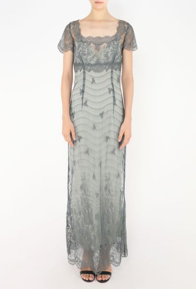 '90s Italian Scalloped Lace Gown - 2 '90s Italian Scalloped Lace Gown - 2