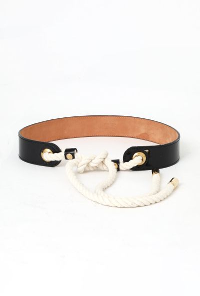                             Resort 2010 Patent Leather Rope Belt - 1