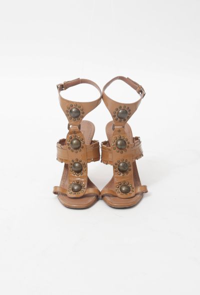                             Studded Gladiator Sandals - 1