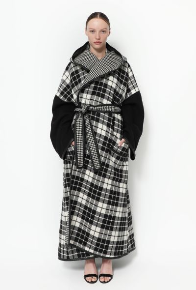                             Resort 2020 Checkered Wool Coat - 1