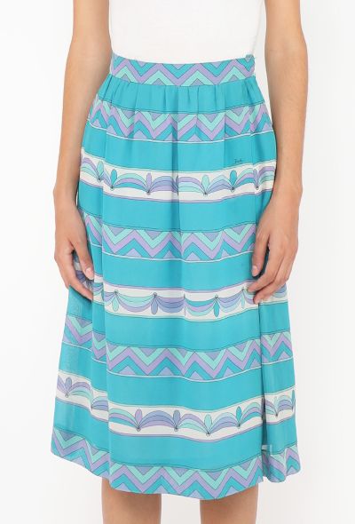 Emilio Pucci '70s Abstract Georgette Skirt - 2 Emilio Pucci '70s Abstract Georgette Skirt - 2
