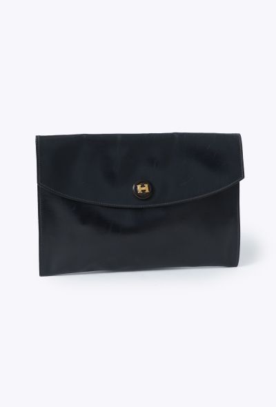 Hermès 1978 Navy Box Rio Clutch - 2