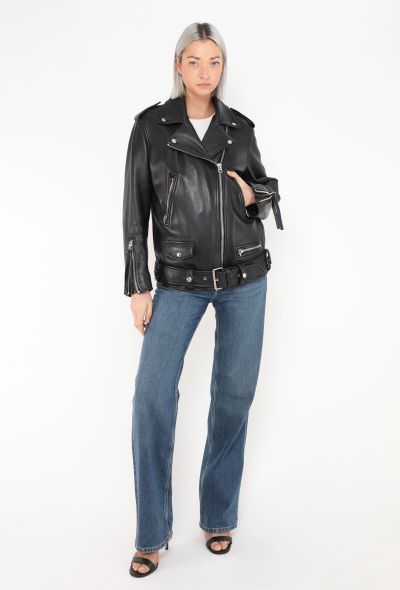 Acne Studios Leather Biker Jacket - 1