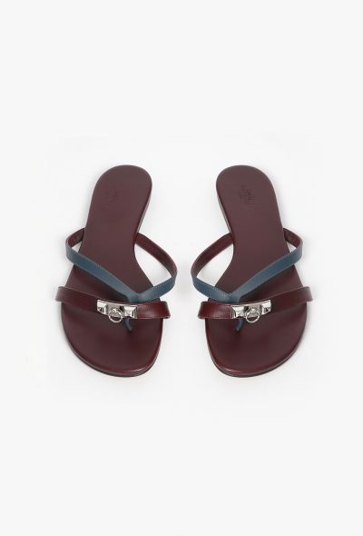 Hermès Calfskin Corfou Sandals - 1 Hermès Calfskin Corfou Sandals - 1