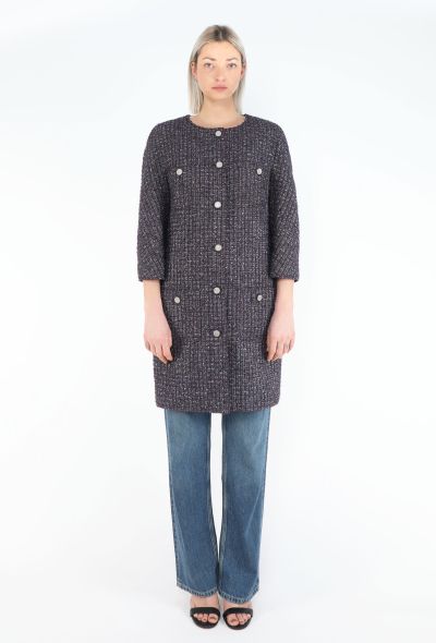Chanel Fall 2014 'CC' Collarless Tweed Coat - 1