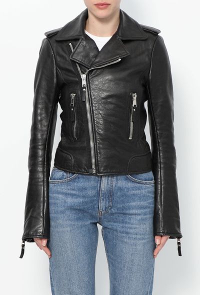 Balenciaga 2013 Classic Leather Jacket - 1