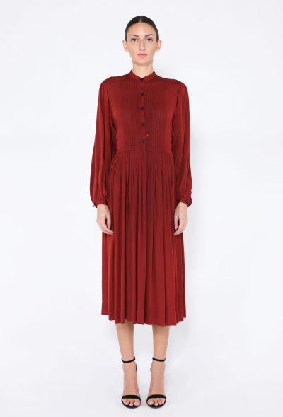 '70s Pleated Day Dress - 1