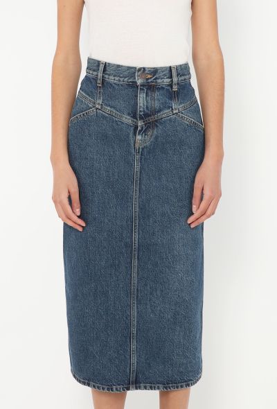 Céline 2021 High-Waisted Denim Skirt - 2