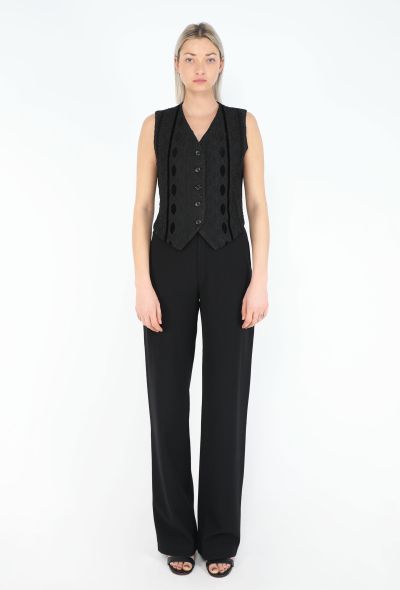 Jil Sander Vintage Embroidered Jacquard Vest - 2