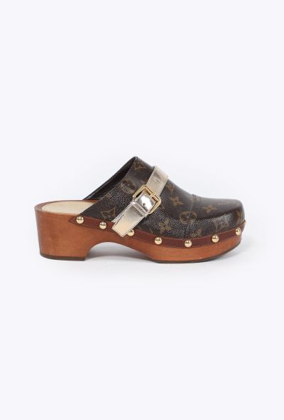 Louis Vuitton 2017 Monogram Canvas Canopy Clogs - 1