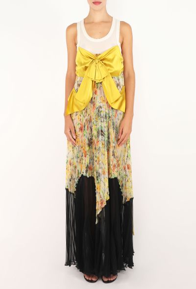Jean Paul Gaultier Pleated Bow Silk Dress, Spring 2008 - 2