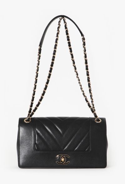 Chanel Chevron Mademoiselle Flap Bag - 2