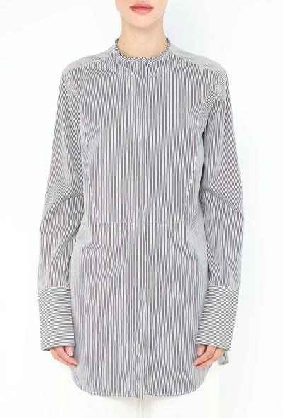 Céline Pinstripe Cotton Bib Tunic - 1