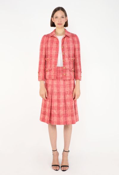 Chanel HAUTE COUTURE S/S 1976 Pleated Tweed Ensemble - 1