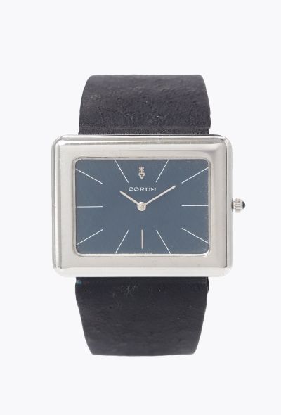 Corum Ultra Rare 1970s Jumbo TV Linen Dial Watch - 1 Corum Ultra Rare 1970s Jumbo TV Linen Dial Watch - 1