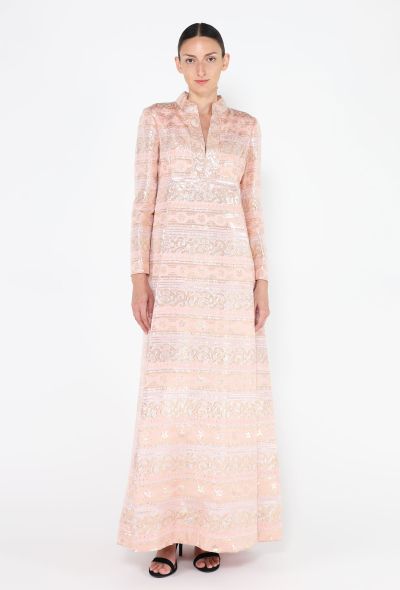 Malcom Starr 1960s Brocade Lamé Gown - 1