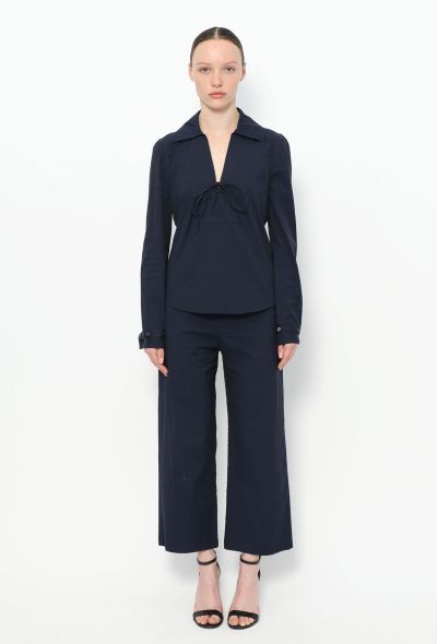 Prada Lace-up Cotton Sailor Ensemble - 1 Prada Lace-up Cotton Sailor Ensemble - 1