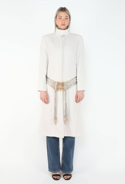Chloé Iconic F/W 2000 Belted Fringe Coat - 1