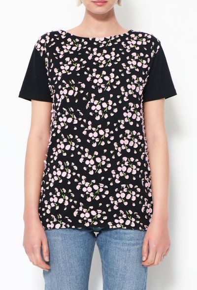                                         Floral Embroidered T-Shirt-1