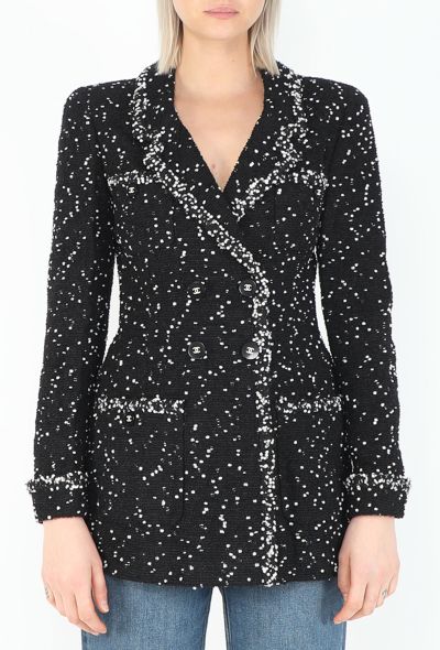 Chanel COLLECTOR 1995 Bicolor Tweed 'CC' Blazer - 1
