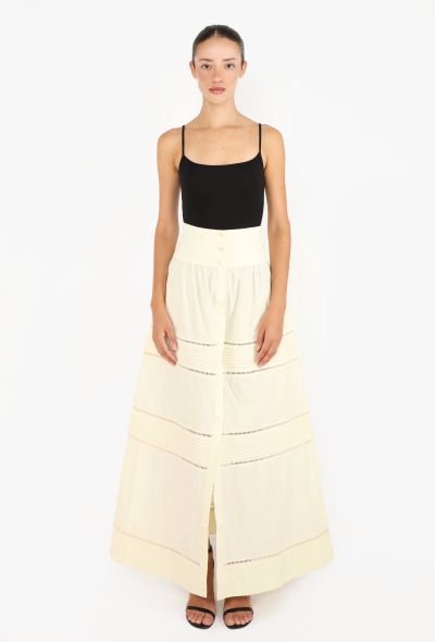 Loretta Caponi Broderie Anglaise Skirt - 1