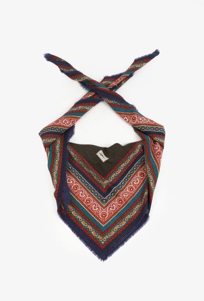Saint Laurent Vintage Lamé Paisley Shawl - 1