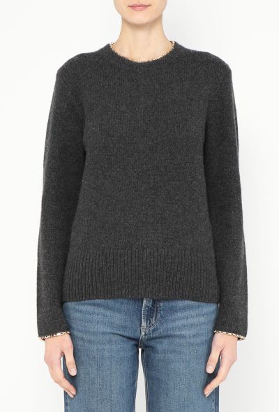 Toteme 2023 Chain Trim Knit Sweater - 1 Toteme 2023 Chain Trim Knit Sweater - 1