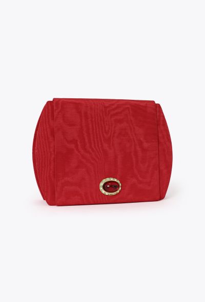 Saint Laurent '80 Couture Red Silk Clutch - 2 Saint Laurent '80 Couture Red Silk Clutch - 2