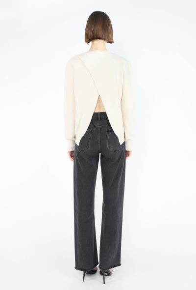 Céline Cashmere Open-Back Triomphe Sweater - 2