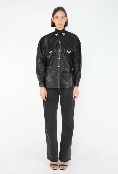 Gianni Versace Western Leather Overshirt, F/W 1992 - 2