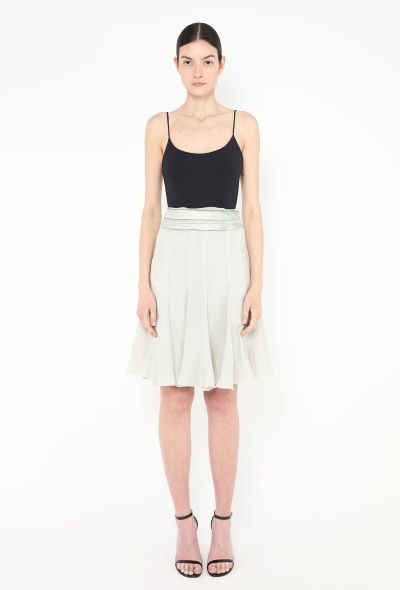 Chloé F/W 2004 Jacquard Dotted Silk Skirt - 1