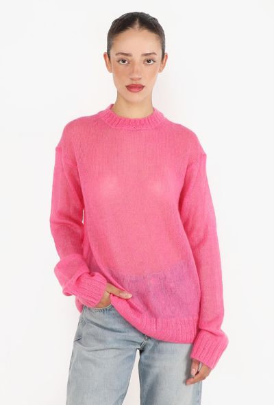 Céline Lightweight Mohair Knit Top - 2