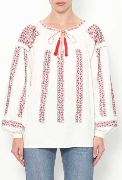 Céline Embroidered Triomphe Tunic - 1
