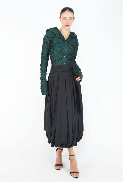 Romeo Gigli Early '90s Polka Dot Ruched Top - 2