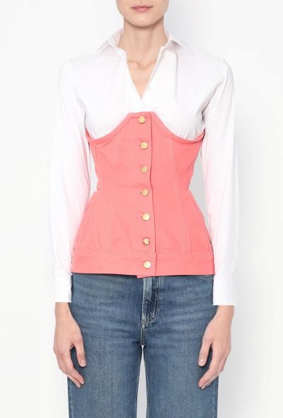 Jean Paul Gaultier Rare S/S 1989 Lace-Up Corset Top - 1 Jean Paul Gaultier Rare S/S 1989 Lace-Up Corset Top - 1