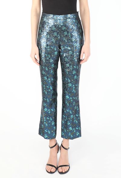 Prada Iridescent Brocade Trousers - 2