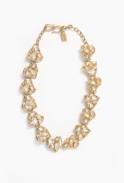 Saint Laurent Vintage Goossens' Strass Heart Necklace - 1 Saint Laurent Vintage Goossens' Strass Heart Necklace - 1