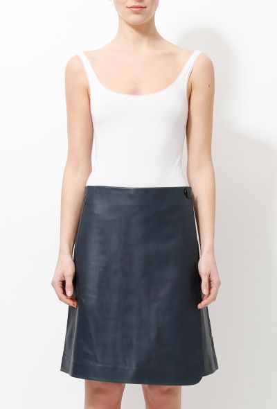                             Wrap Leather Skirt - 2
