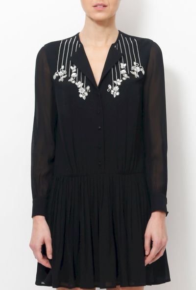                                         Embroidered Silk Dress-2