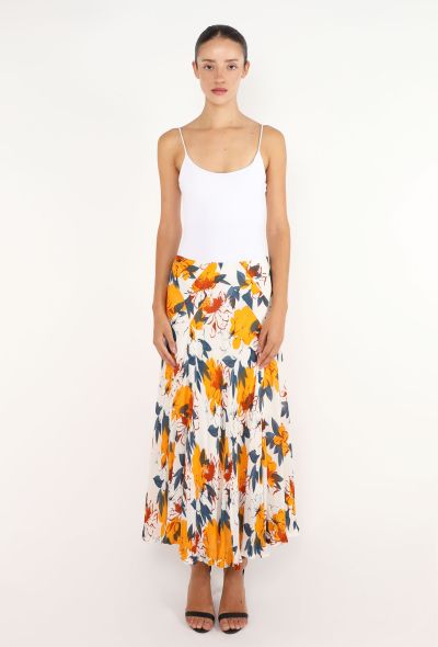 Dries Van Noten Printed Crêpe Maxi Skirt, 2001 - 1