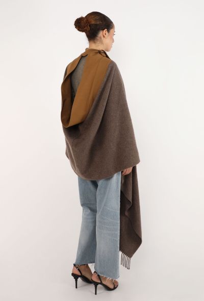 Jean Paul Gaultier Cashmere Fringe Shawl Cape, Early 2000s - 2