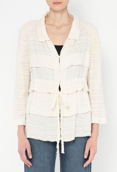 Chanel 2006 Tiered Tweed Drawstring Jacket - 2