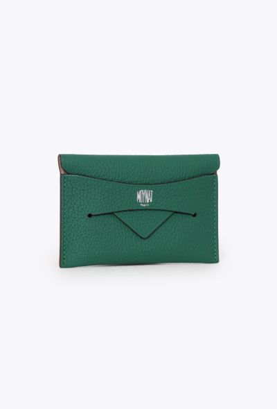 Moynat Green Leather Cardholder - 2 Moynat Green Leather Cardholder - 2