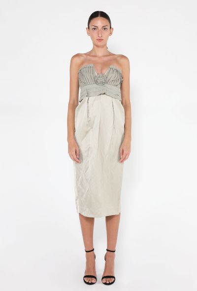 Proenza Schouler Strapless Pleated Rosette Dress, S/S 2006 - 1